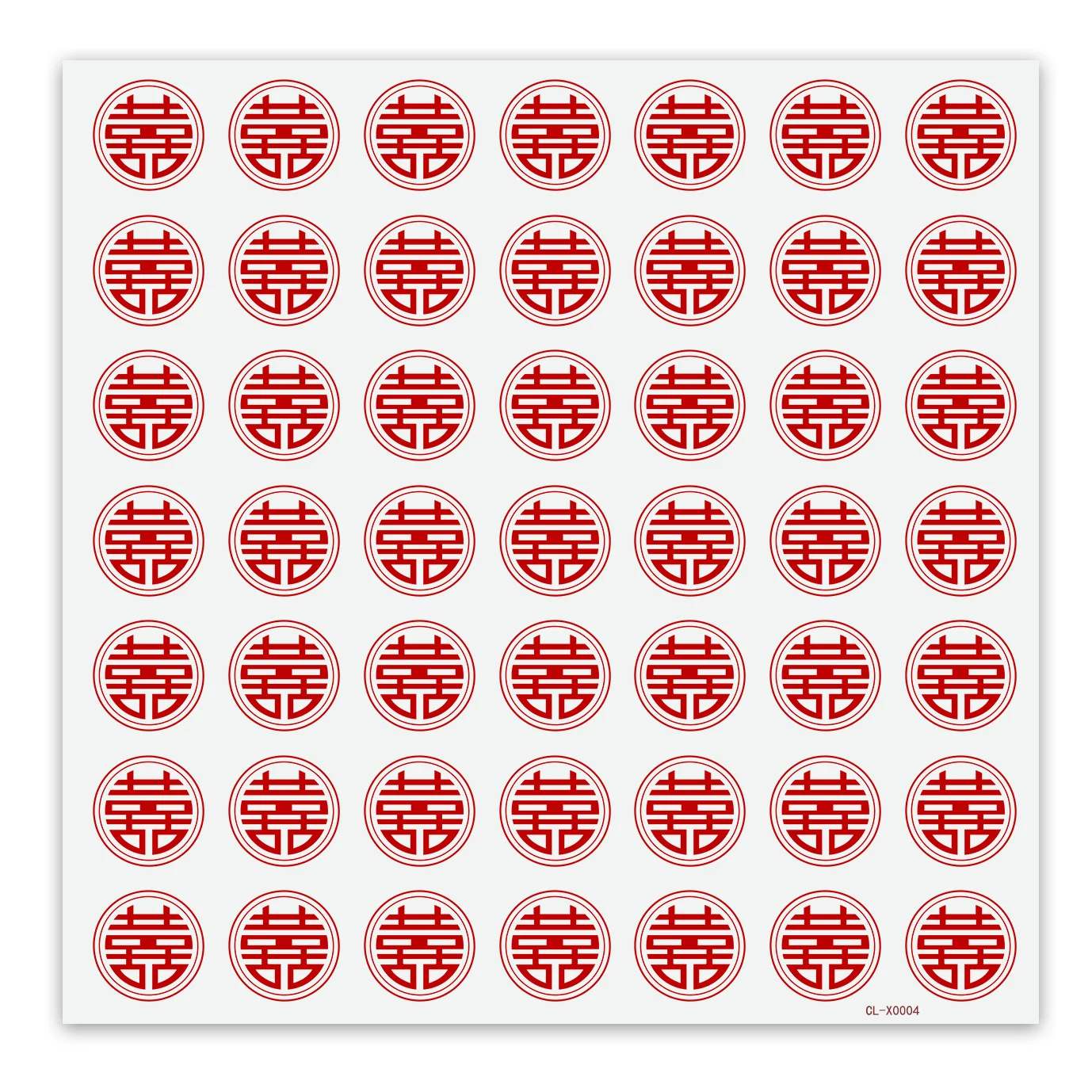 49 шт/лист мини буквы свадебные наклейки на конверте красный двойной счастье