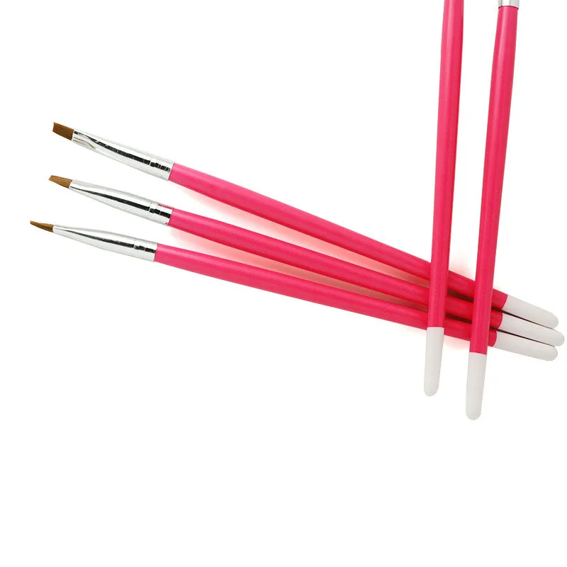 FOUR LILY 1 шт. УФ Гель лак для ногтей кисти рисования гель дизайна плоская кисть