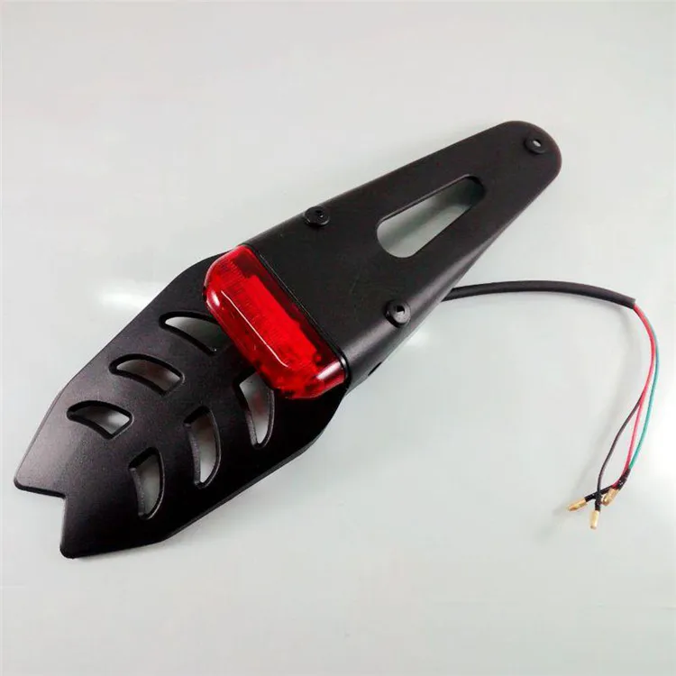 Красный свет дымчатые линзы мотоцикл хвост светильник с брызговик для мотогонок
