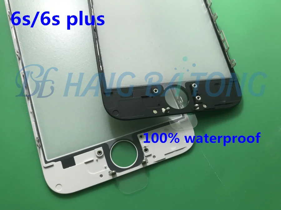 100 шт./лот стекло для переднего экрана холодного Пресса со средней рамкой iPhone 6 s/6 s