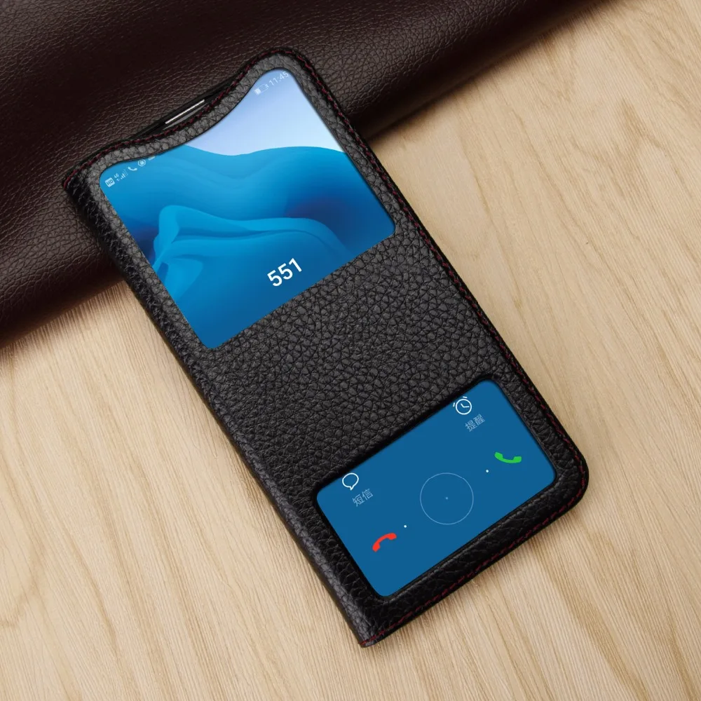 Чехол-книжка из натуральной кожи для huawei honor 10, чехол с окошком, задняя крышка 20 pro, чехлы для телефонов, роскошный фирменный дизайн