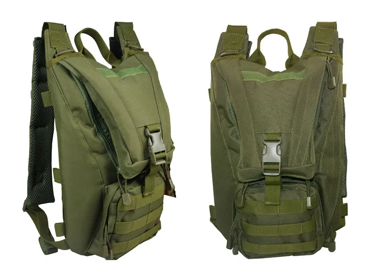 Army With Water bag 15L армейский тактический рюкзак 600D военные Пеший Туризм Велосипедный Спорт Рюкзаки на открытом воздухе Велоспорт Отдых на природе воды сумка 2.5L - Цвет: Army With Water bag