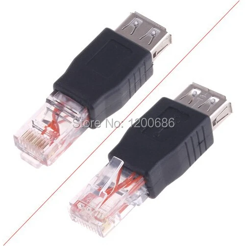 Переходник с гнезда USB на штекер RJ45|usb male female connector|usb connectorusb rj45 connector |