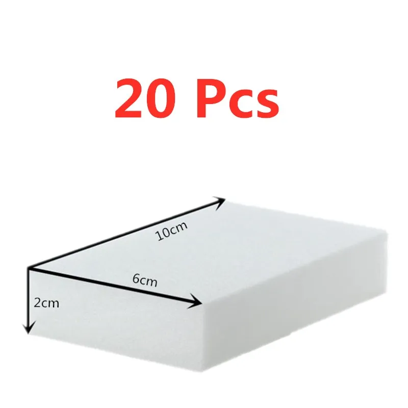 20pcs-10x6x2cm 5/10/20 шт. спонж стиратель, Кухня Тряпки Для Вытирания пыли, салфетки дома принадлежность для чистки микрофибры чистки тарелки меламина 10*7*3cm10*6*2 см - Цвет: 20pcs-10x6x2cm