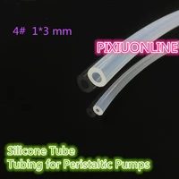 1pcs yt896 transparent hose 4 id 1mmod 3 mm silicone tube tubing for peristaltic pumps plumbing hoses 1meter