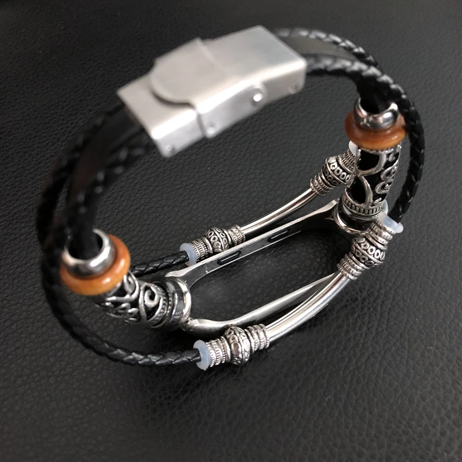 Ремешок кожаный для Xiaomi Mi Band 3 спортивный браслет наручных часов аксессуары 3|band