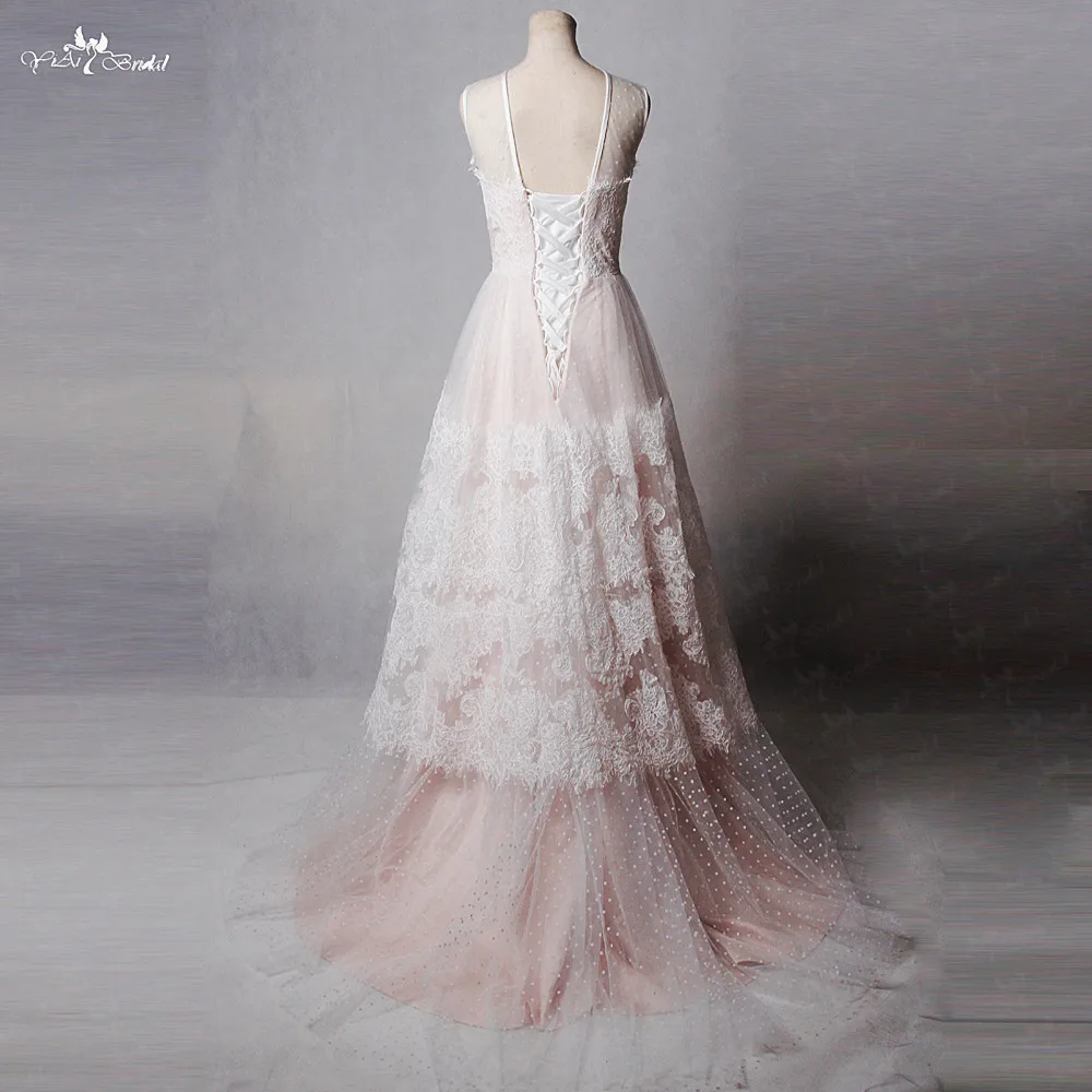 RSW1368 Yiaibridal настоящая работа фото точки Tulles Vestidos Boda Шампанское Подкладка слоновой