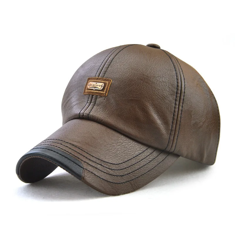Мужская Бейсболка [JAMONT] модная уличная Кепка из искусственной кожи Snapback 2020|baseball cap