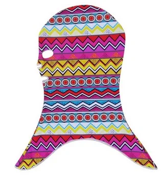 Многоцветный SBART Lycra swim ming cap s для женщин Цветочный плавающий колпачок защита для ушей фейкини летняя Балаклава анти-УФ плавающий мин Солнцезащитная маска для лица - Цвет: Многоцветный