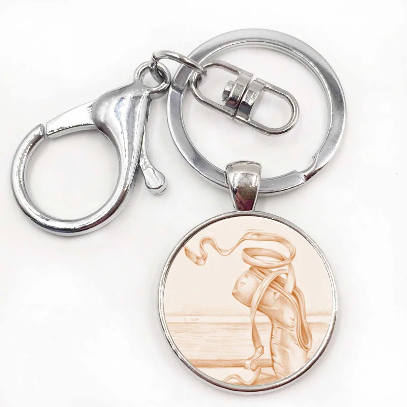 Балетная танцевальная девушка фото чокер ожерелье розовые балетные тапочки