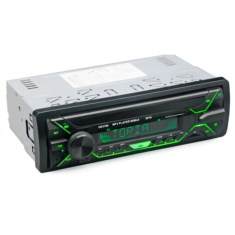 12 V Портативный стерео USB Автомобильный MP3 плеер Universal Audio Bluetooth Радио красочные