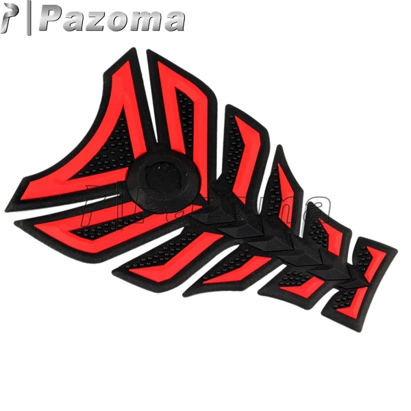 PAZOMA 3D Красный Черный шестислойный резиновый топливный бак протектор для