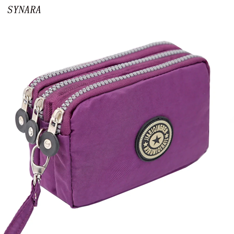 Модные женские кошельки кошелек карамельных цветов двойной клатч на молнии