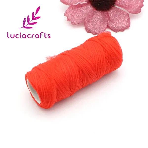 red 3rolls Мульти вариант нейлоновая катушка эластичность шнур экран цветок материал флорист ручной работы аксессуар 3 рулона/7 рулона приблизительно 50y/рулон C0212 - Цвет: red 3rolls
