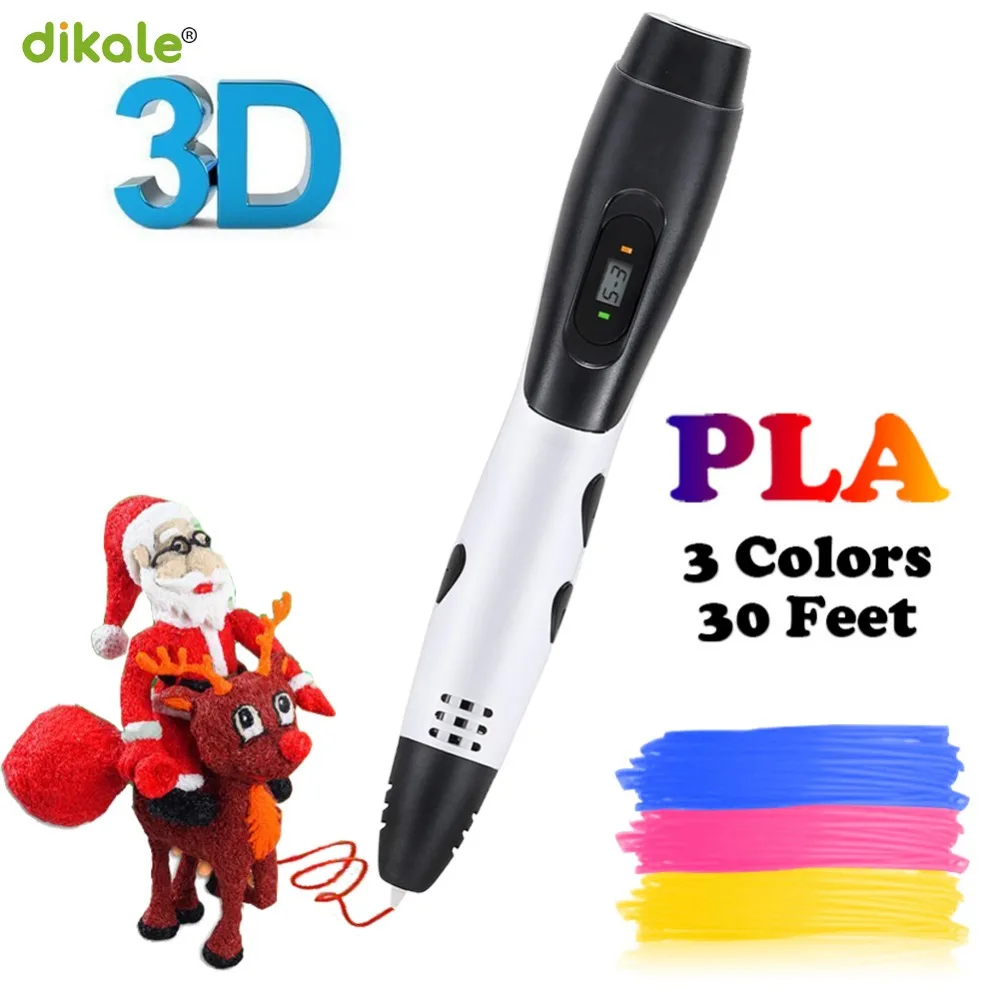 Dikale 3D Scribble Stift PLA нить Рисунок ручка карандаш Impresora Imprimant Caneta креативный подарок