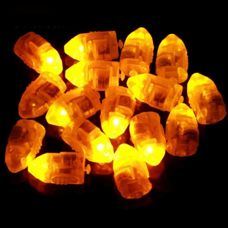 10 шт. Цвет RGB Led воздушный шар световые лампы для вспышки бумажные фонари мини