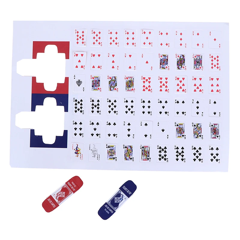 Мини покер игральные карты стиль случайные забавные модели Poler милые миниатюрные