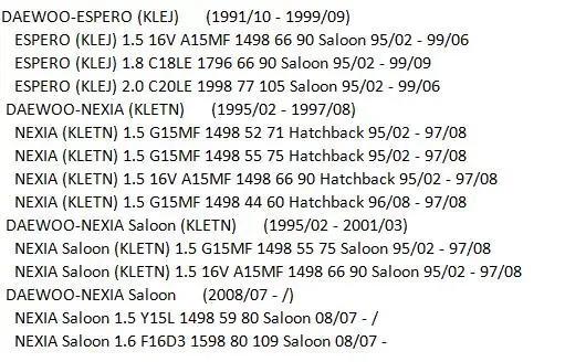 1115467 96165049 IC11101 20367 GN10481 GN10481-12B1 880113 DMB894 Катушка зажигания для DAEWOO ESPERO NEXIA LEGANZA аранош