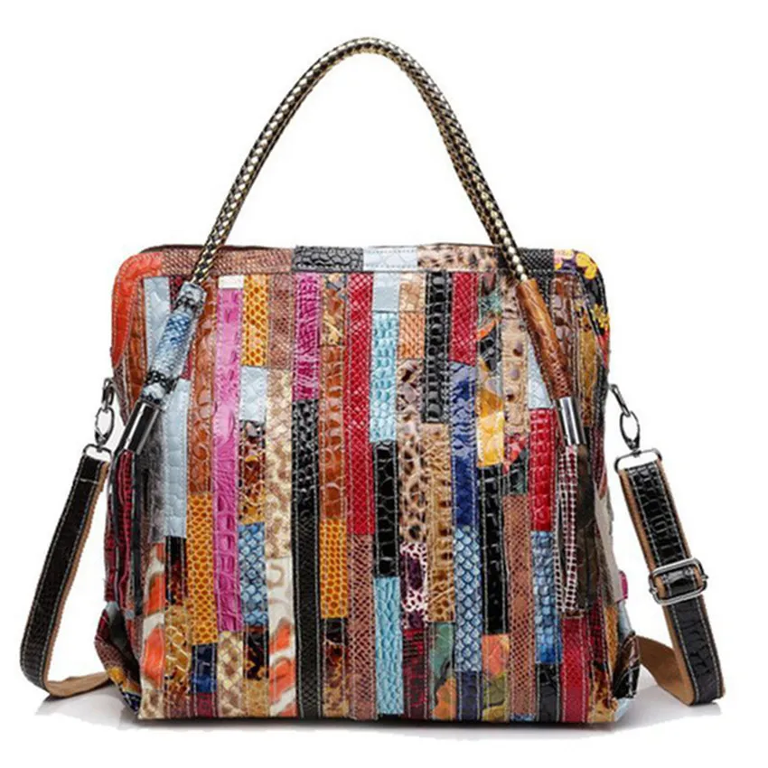 Top-handle bags women tassel Bag Genuine Leather Vintage Women handbags Shoulder Bags High Capacity fashion tote bag female | Багаж и