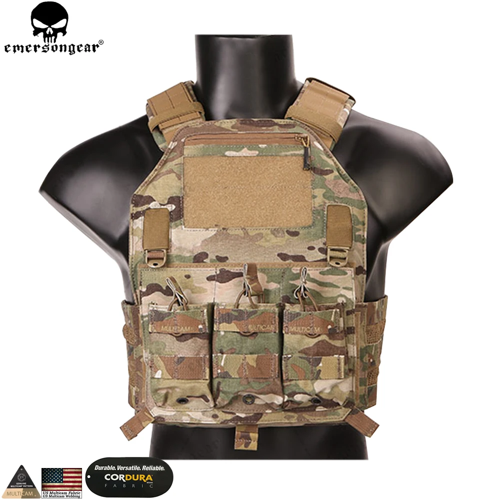 EMERSONGEAR Molle Vest 420 PLate Carrier Hunting Vest Military Paintball Tactical Molle Vest Chest Rig Multicam Tropic  EMERSON