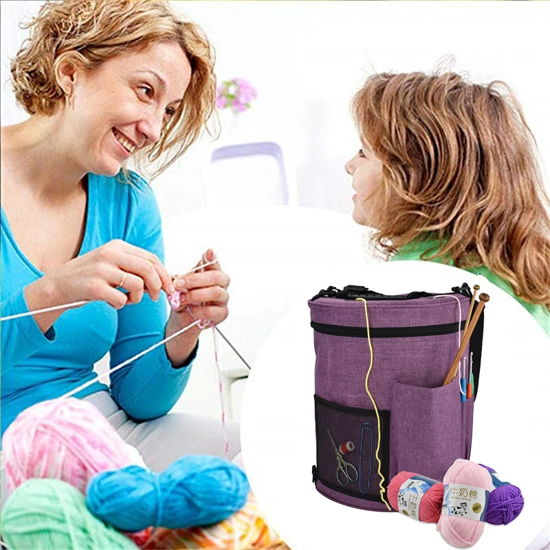 KOKNIT сумка для хранения шерстяной пряжи женские домашние крючки вязания чехол