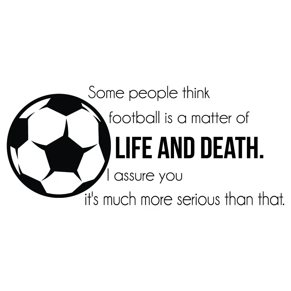 Футбол футбол виниловая настенная наклейка с футбольным логотипом это жизнь и