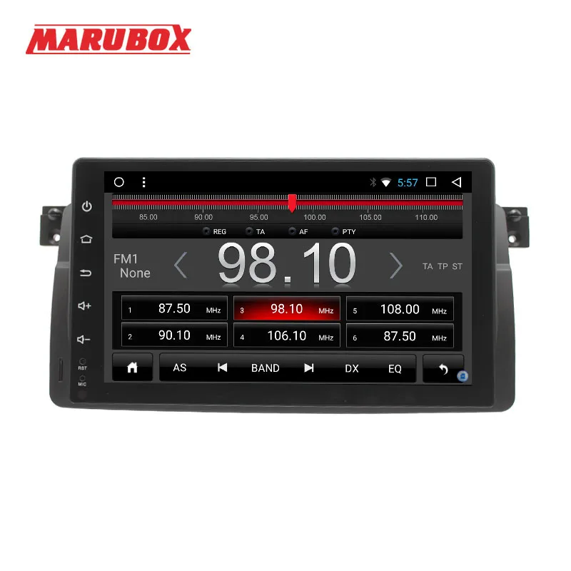 Головное устройство MARUBOX 1 Din Android 8 для BMW E46/X3/E3/Z 9 дюймов IPS экран GPS Navi Стерео Радио