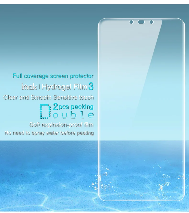Гидрогелевая пленка imak 3 III для Huawei Mate 20 Pro Lite прозрачная защитная задней и
