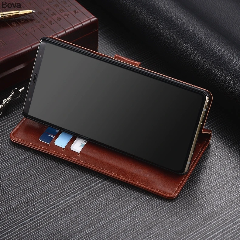 Чехол с держателем для карт Samsung Galaxy Note 8 чехол бумажник из искусственной кожи 9 10