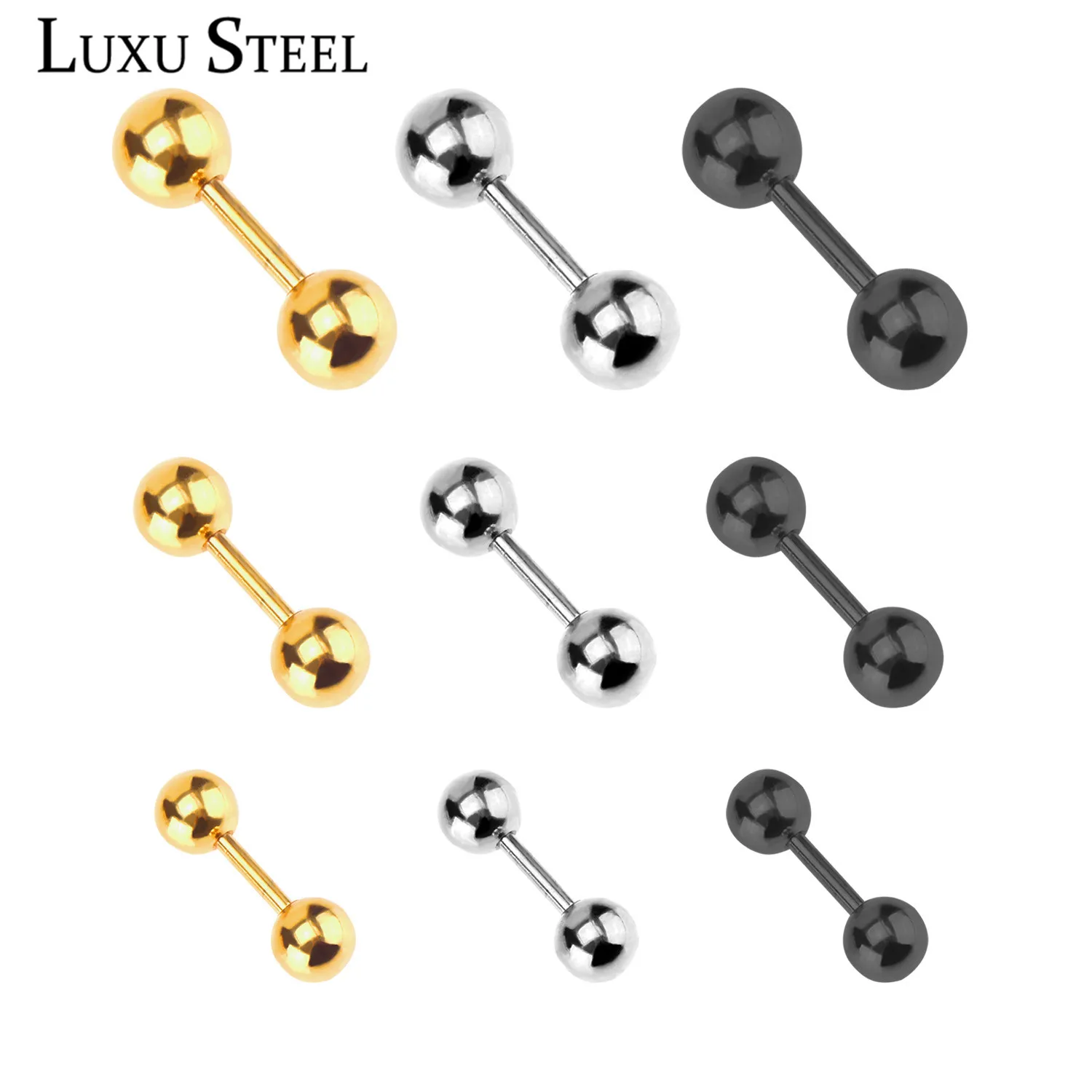 Брендовые новые ювелирные изделия LUXUSTEEL 9 шт./компл. модные носовые кольца из