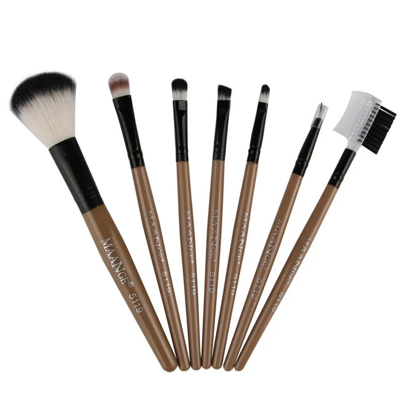 7 шт. Косметические кисти для макияжа тени век кисть смешивания тональной основы
