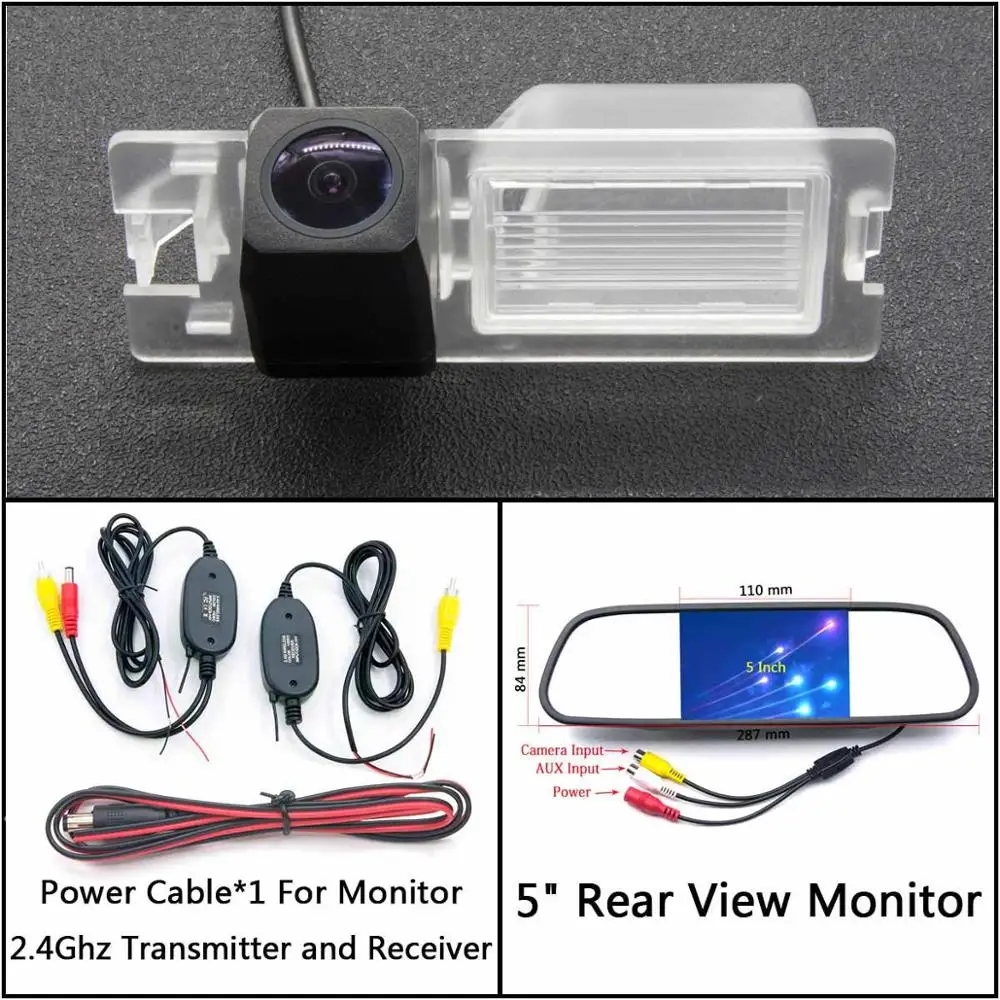 C Wireless 5 inch M Full HD резервная камера заднего вида для FIAT Bravo Brava Croma Grande Punto/Punto EVO 500L Siena Автостоянка ЖК-зеркало монитор - Название цвета: C Wireless 5 inch M