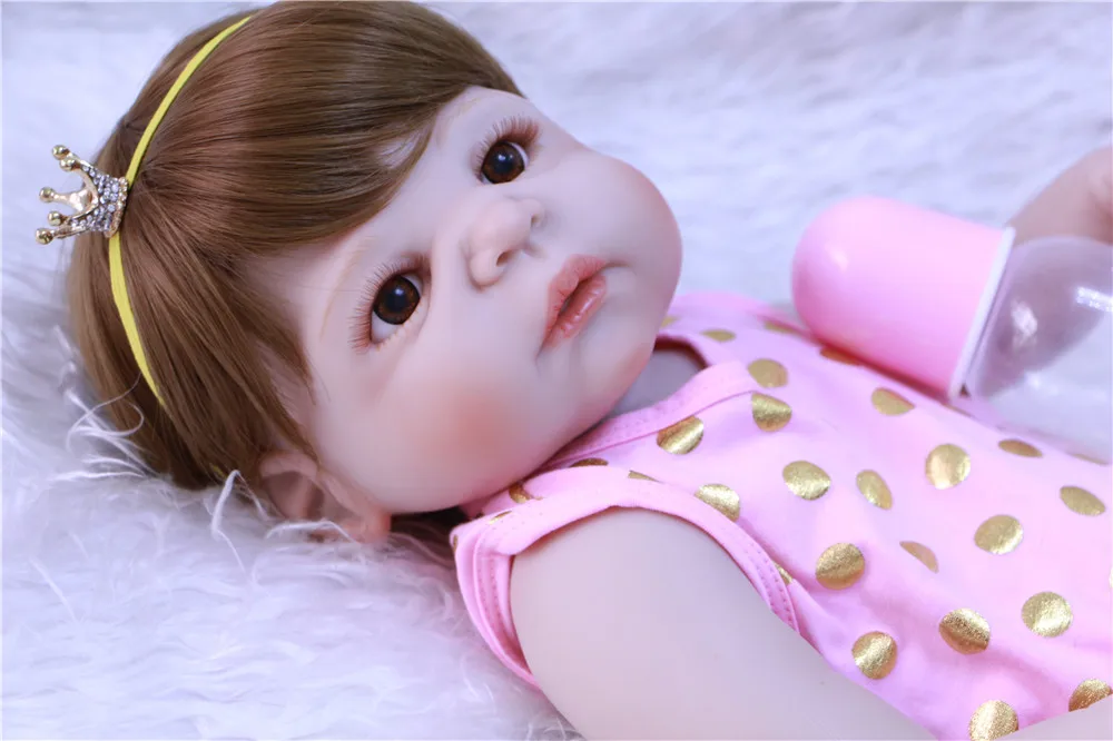 Кукла reborn NPK 22 дюйма силиконовая для всего тела