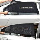 Автомобильные солнцезащитные козырьки 2 шт., автомобильные занавески с УФ-защитой, боковые стекла, черный сетчатый солнцезащитный козырек, летняя защита от москитов