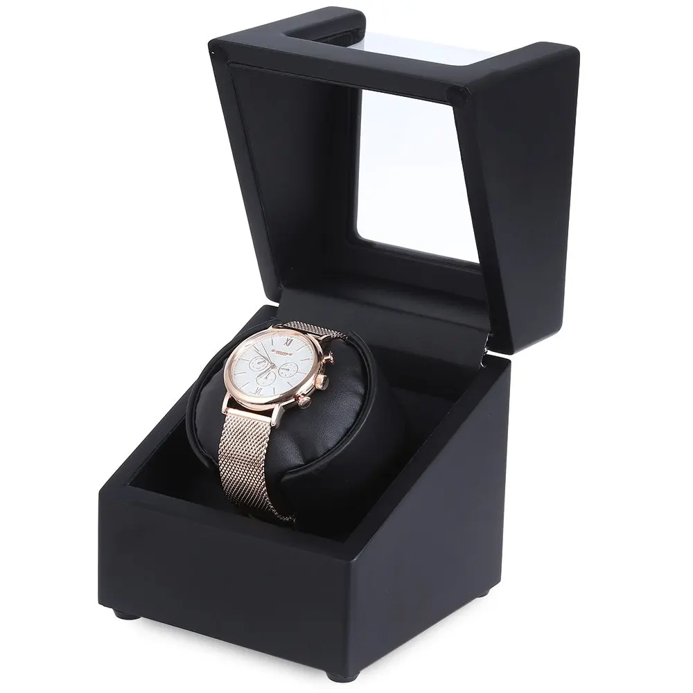 6 цветов новый роскошный роторный автомат вращающихся деревянные часы намотки