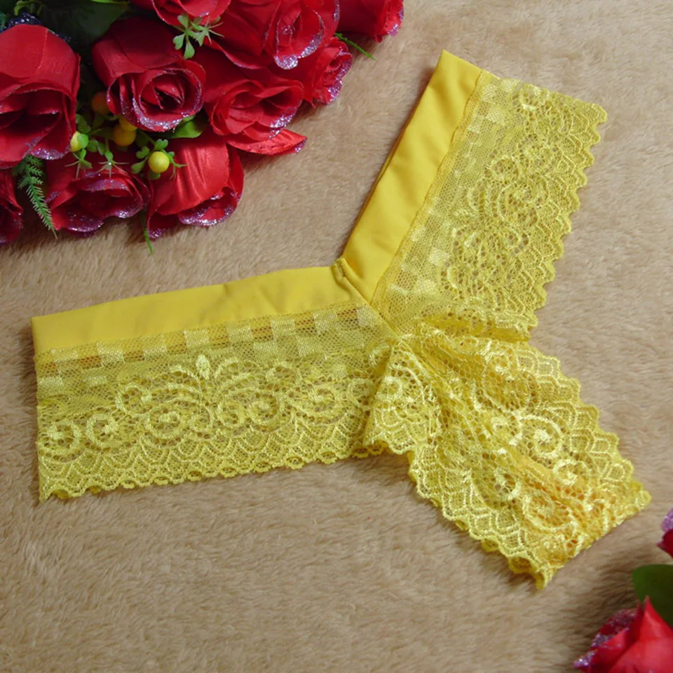 Женское кружевное сексуальное нижнее белье трусики-стринги с низкой посадкой |