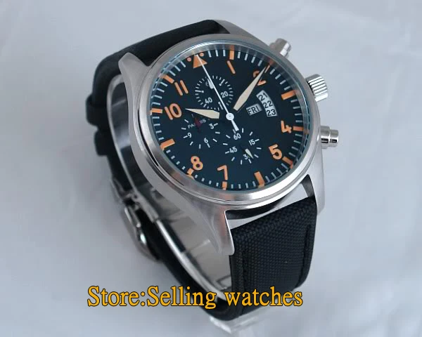 Кварцевые мужские часы Parnis с ремешком 42 мм|strap strap|strap greenstrap watch strap |