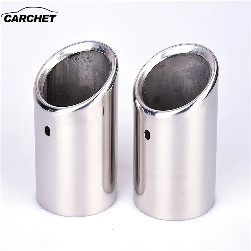 CARCHET полностью хромированная нержавеющая сталь автомобильный глушитель