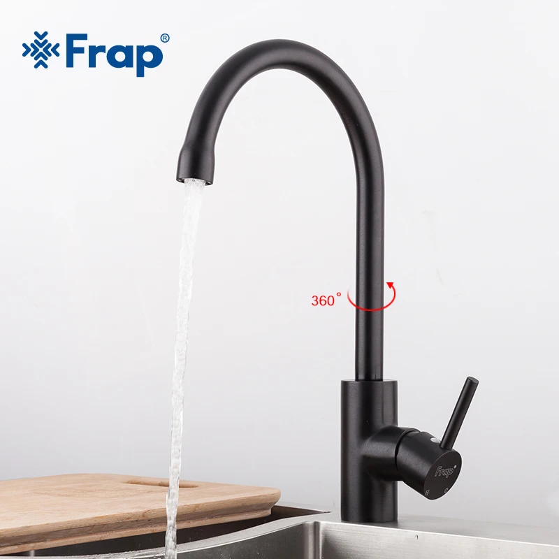 frap kitchen faucet modern space aluminum kitchen sink faucet water taps mixer faucet 360 rotation deck mounted faucet tapware free global shipping