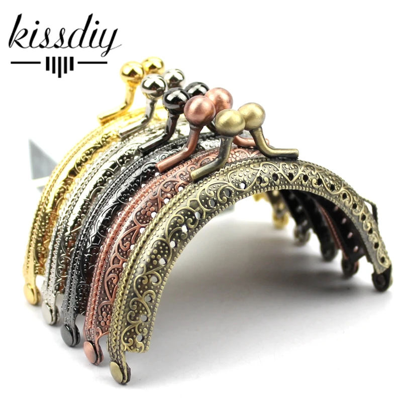 KISSDIY 10 шт./лот DIY 8 5 см элегантный пресс смешанный цвет металлический кошелек Рамка