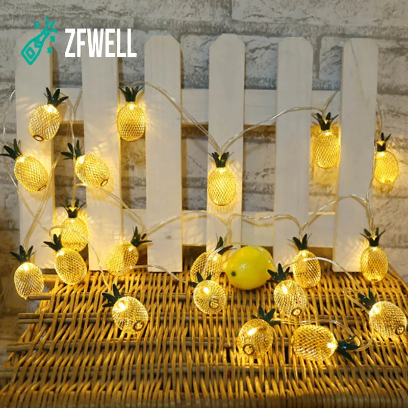 ZFWELL 1 шт./лот желтая ананасовая лампа гирлянда украшение для комнаты фруктовая