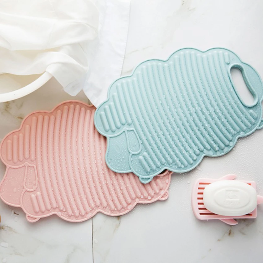 

Flexible Mini Washboard for Washing Clothes Portable Plastic Laundry washboard Handheld Cleaning Tool for Kids Dirty Shirts