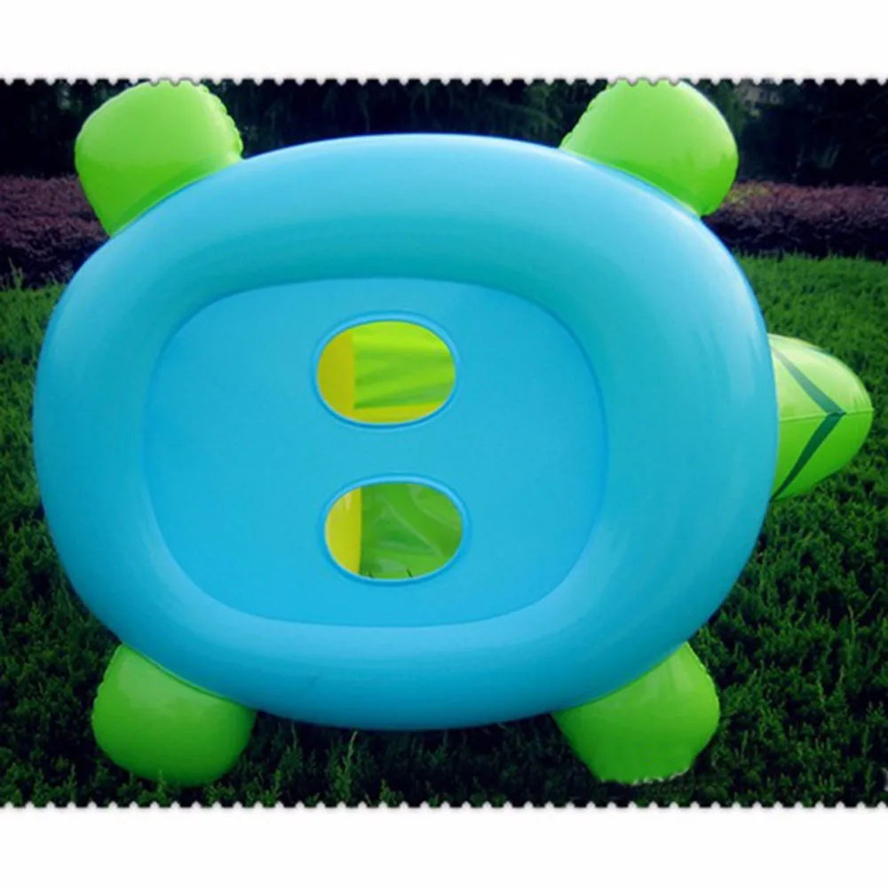 

2018 Hot Sale New Swim Pool High Quality Baby Kids Swimming Ring Float Seat Turtle Shape Sun Shade Water Swim Pool Rings