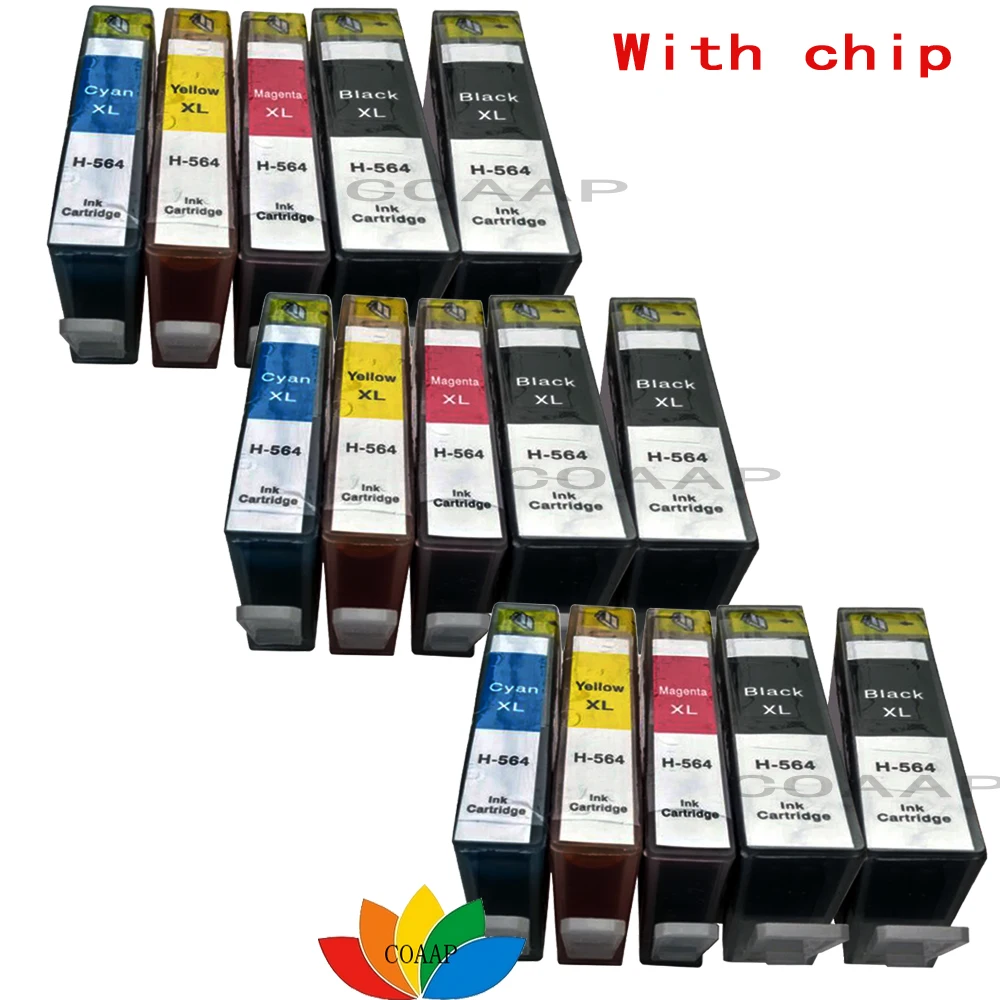 15 совместимый чернильный картридж для принтера HP 564XL Photosmart 5510 5514 5522 6510 6520 7510 7515 7520