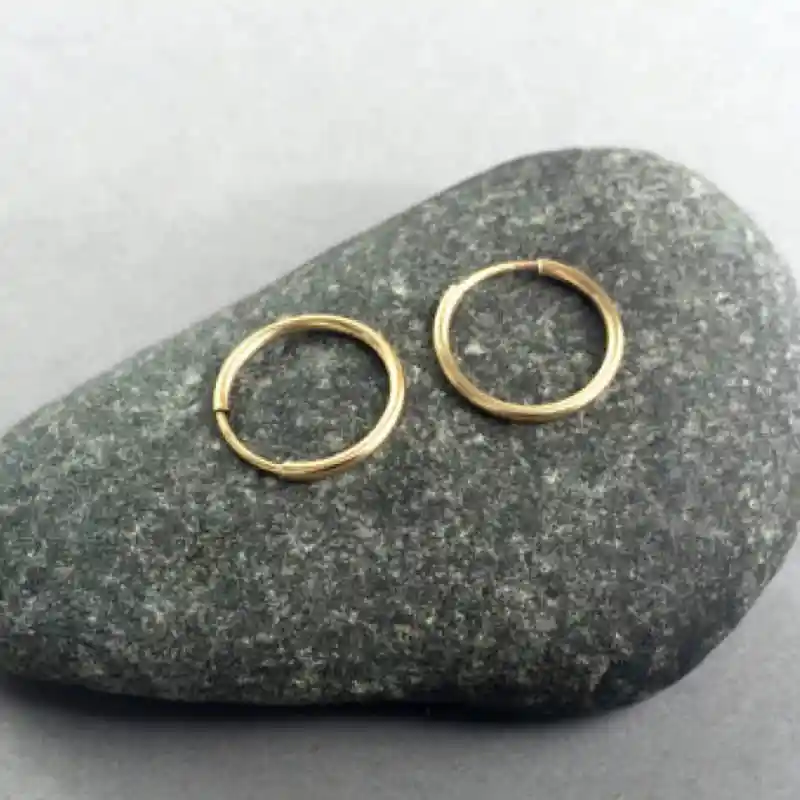 Женские серьги кольца Aros Mujer Oreja простые из стерлингового серебра 925 пробы с