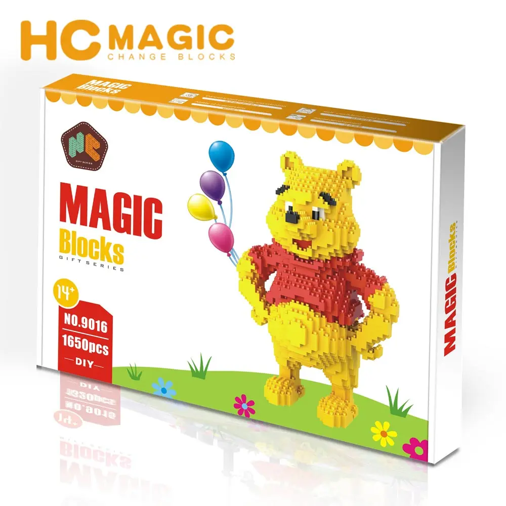 HC MAGIC 9016 Мишка со стразами Ститч Университет строительные блоки детские подарки