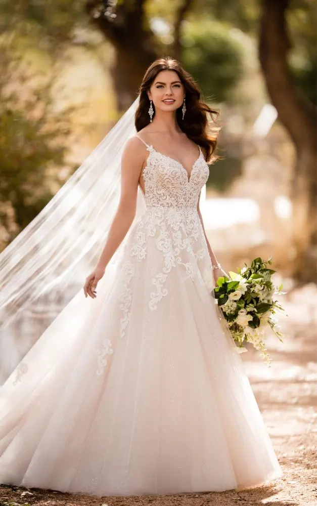 2019 пляжные свадебные платья на бретельках Vestido Noiva Praia простое белое Тюлевое