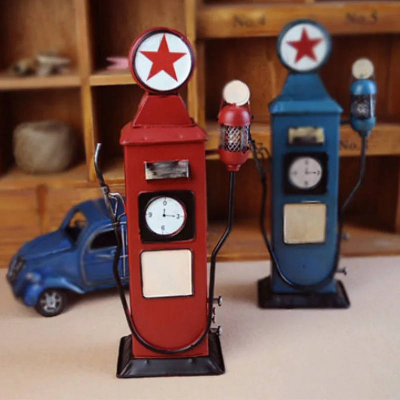 Копилка в стиле ретро для заправочной станции железная винтажная копилка денег и