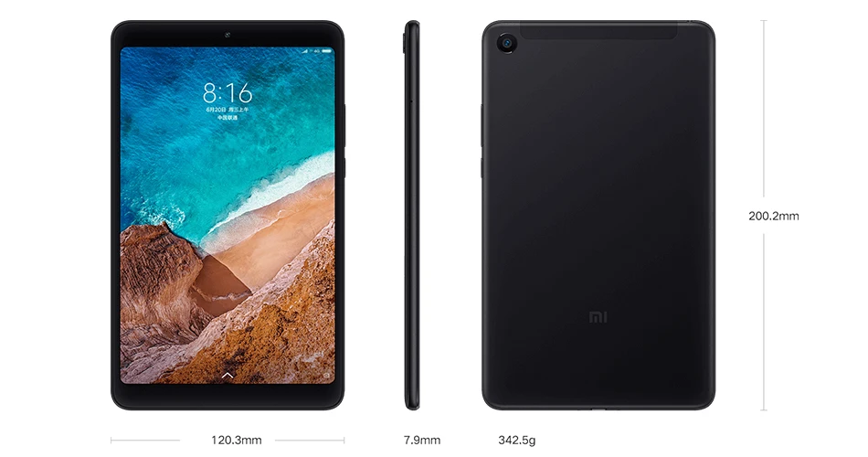 Xiaomi mi Pad 4 mi Pad 4 " планшеты 32 Гб rom/64 Гб rom Восьмиядерный процессор Snapdragon 660 1920x1200 13 МП планшет 4 6000 мАч