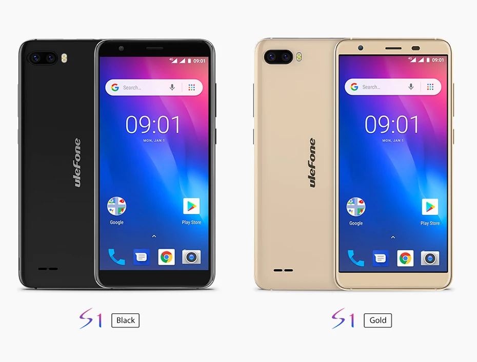 Ulefone S1 Pro Мобильный телефон Android 8,1 5,5 дюймов 18:9 MTK6739 четырехъядерный 1 ГБ ОЗУ 16 Гб ПЗУ 13 МП+ 5 Мп задняя двойная камера 4G смартфон